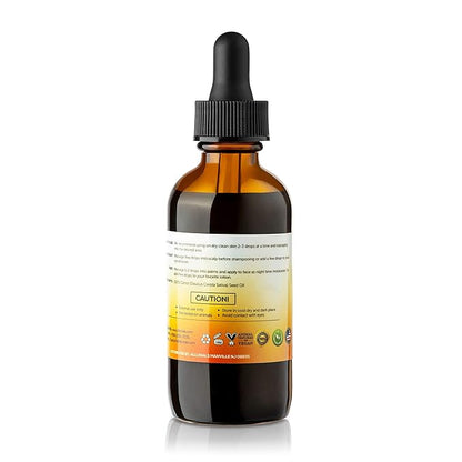 Carrot Seed Oil (2 Oz) – 100% Pure & Organic, Unrefined, Cold Pressed, All Natural, Daucus Carota- Essential Carrot Moisturizer for Skin, Face and Hair Growth - 2 Oz