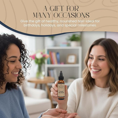 Essential Hair Oil for Fine Hair, Promotes Shine, Moisture & Scalp Balance – Ideal for Braids, Wash Days & Daily Use (1oz)