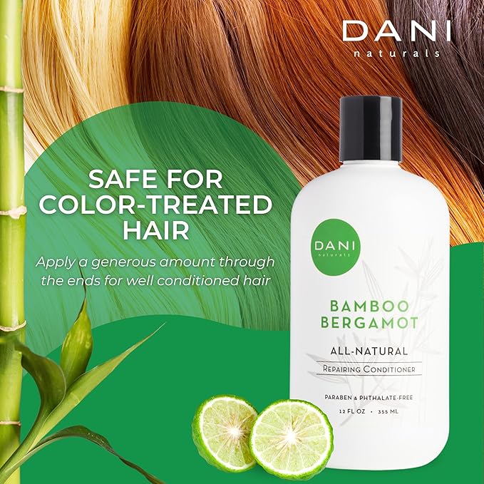 Naturals Conditioner – Bamboo Bergamot, Ultra-Hydrating & Nourishing for Dry & Curly Hair, Strengthens, Restores, Controls Frizz, Vegan & Color-Safe, 12 oz