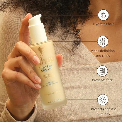 Rahua Control Curl Cream Styler 4 Fl Oz Anti Frizz Hair Styling Cream with Shea Butter for Soft, Defined Curls, Adds Texture, Shine, and Bounce, Nourishing Naturally Infused, Plant Powered Ingredients