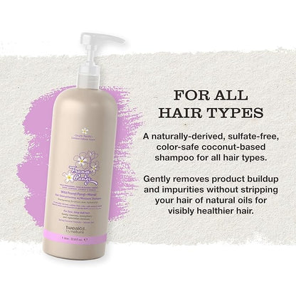 Tweak’d by Nature - Restore Frangi Pangi-Monoi Hair Strengthening Shampoo for Fine Hair, Cleansing with Coconut, Monoi Oil and Wild Frangipani for Softness and Shine, Sulfate Free (33.8 ounces)