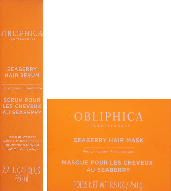 Obliphica Expect Perfection Volume & Body Seaberry Collection Set - Elevate Your Haircare Experience with Luxurious Volumizing and Bodifying Formulas for Beautifully Enhanced Hair
