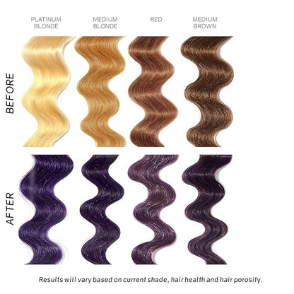 oVertone Daily Color Depositing Conditioner: 8oz Temporary Coloring Conditioner with Shea Butter & Coconut Oil, Refresh Color & Prevent Fading, Vegan & Cruelty-Free, Extreme Purple is Vivid Violet