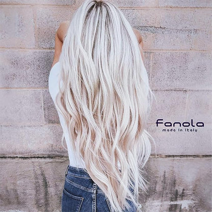 Fanola No Yellow Shampoo & Nutri Care Restructuring Conditioner 33.8 oz / 2pk - Anti Brass Depositing Purple Shampoo Toner for Blonde Hair,Damaged Hair
