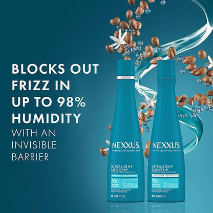 Nexxus Ultralight Weightless Shampoo & Conditioner for Dry, Frizzy Hair - Smooth Treatment to Block Out Frizz, 13.5 oz (Pack of 2)