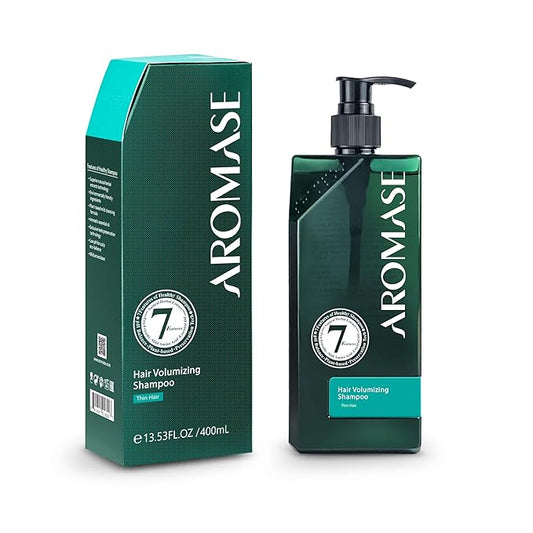 Aromase Hair Volumizing Shampoo - Clarifying Shampoo - Boost Hair Volume, Balance Scalp Oil, Soothe Itchiness - No Parabens, SLS, or Silicone - 14 oz