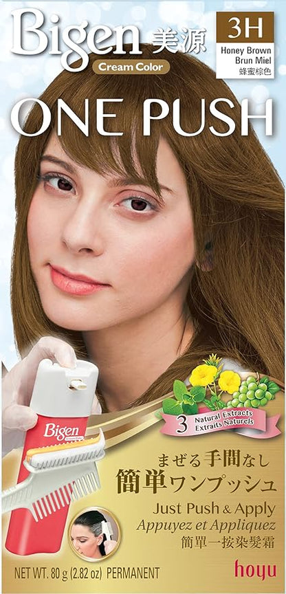Bigen One Push 3H Honey Brown - 2 Pack