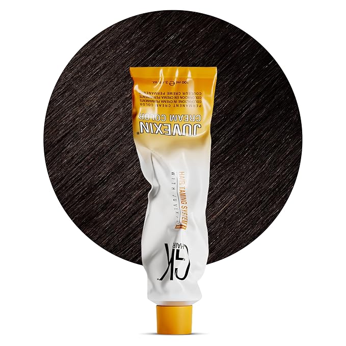 GK HAIR Global Keratin Professional Hair Color Cream Tube (3.4 Fl Oz/100ml) Nourishing & Cleansing Colors for Styling High Performance Long Lasting Permanent Natural Toner Dye