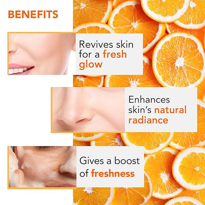 Botanic Hearth Vitamin C Foaming Face Wash With Papaya & Orange | Extracts Built|In Silicone Brush | For Cleansing & Glowing Skin | Paraben & Sulphate Free | Face Cleanser For Women & Men | 5.1 Fl Oz