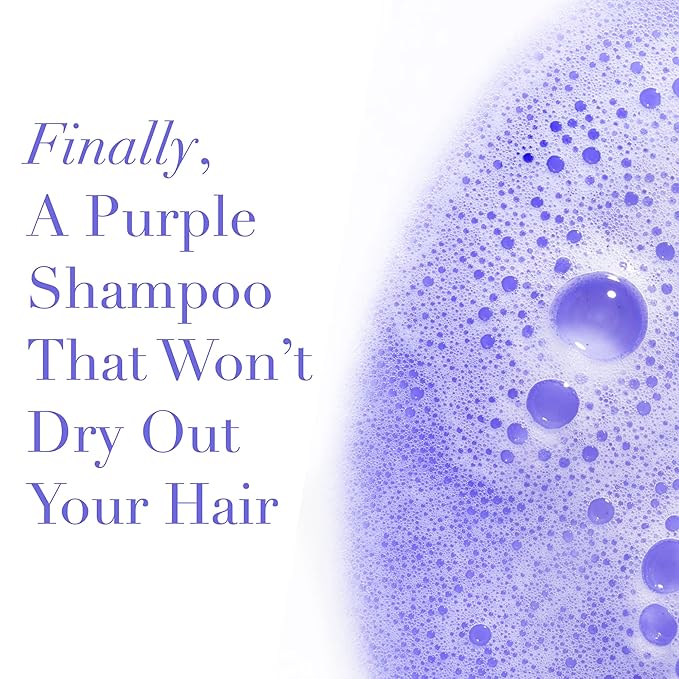 Goldie Locks Brilliant Blonde Purple Shampoo for Blonde, Lightened, Grey Hair & Extensions, Brightens, Tones, Eliminates Brass, Sulfate-Free, Nourishing, Moisturizing, Color Safe, 8.45 Fl Oz Bottle