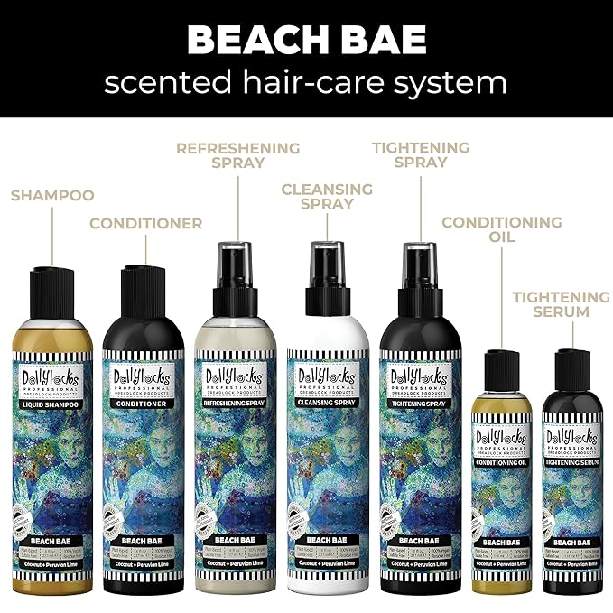 Dollylocks Conditioning Oil – Plant-Based & Residue-Free Moisturizing Scalp & Dreadlock Oil, pH Balanced,Vegan (Beach Bae Scent, 4oz)