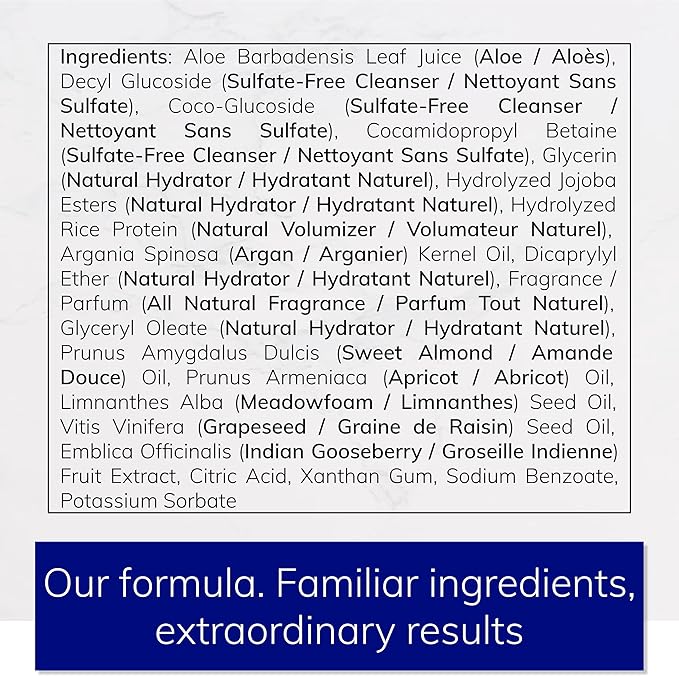 NEW Sulfate-Free Shampoo | Handcrafted with High-Performing Natural & Clean Ingredients | Remove Buildup, Improve Softness, Increase Volume & Shine | Color-Safe | For All Types of Hair | Men & Women