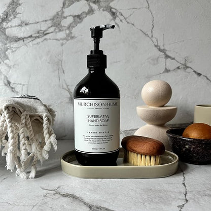 Murchison-Hume Luxury Vegan Hand Soap with Pump Dispenser, Moisturizing Hand Wash, SLS, Paraben & Cruelty-Free, 17oz - Pack of 2 (Lemon Myrtle)