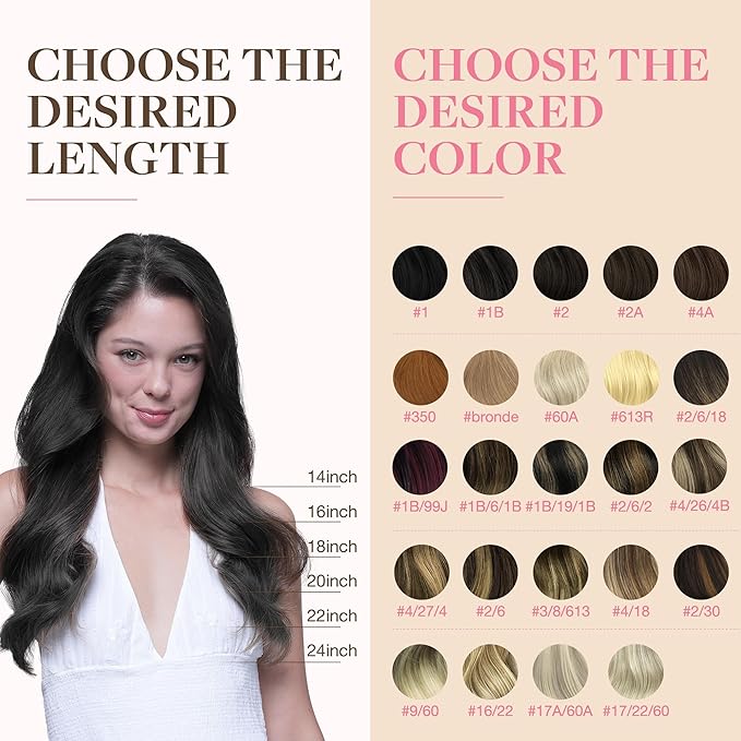 GOO GOO Tape in Hair Extensions Human Hair, 1 Jet black, 20inch 30g 10pcs, Skin Weft Seamless Invisible, Silky Straight with Thick Ends, Remy Human Hair
