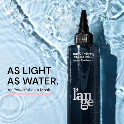 L'ANGE HAIR Hydro Therapy 7 Second Instant Repair Treatment | Lamellar Technology | Hydrates | Detangles | Smooths Strands | Reduces Frizz | Paraben-Free | Safe for Color-Treated Hair