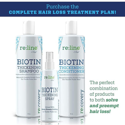 Biotin Shampoo and Conditioner for Thinning Hair Growth Thickening Shampoo for Hair Loss Treatment NATURAL Sulfate Free for Color Treated Hair Regrowth Treatment for Men Women