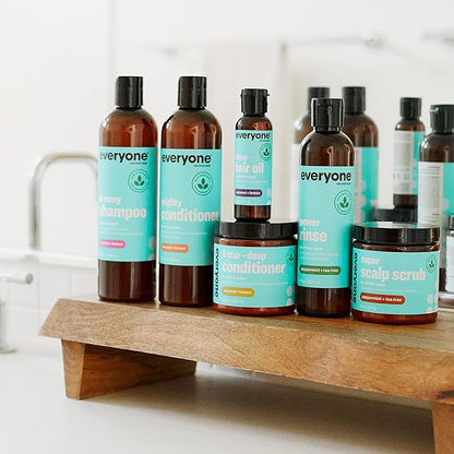 Everyone Hair Care Dreamy Shampoo - Coconut + Lemon, 12 fl oz Bottle, Gentle Cleansing & Moisturizing Hair Shampoo, Sulfate Free & Paraben Free