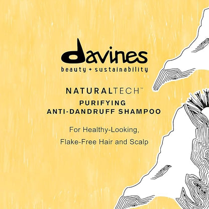 Davines Naturaltech PURIFYING Shampoo, Anti-Dandruff Protection While Gently Cleansing And Clarifying, 8.45 fl. oz.