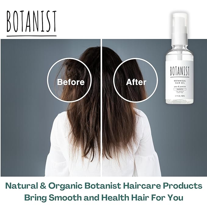 Natural Hair Oil for Frizzy Hair, Organic Hair Oil for Women, HAIR OIL Spray for Men with Jojoba Oil, Protein, Organics Extract & Squalane, Hair Scalp Oil from Japan 2.7 Fl Oz Pear & Jasmine