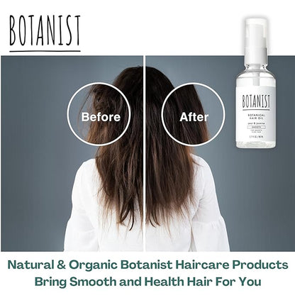 Natural Hair Oil for Frizzy Hair, Organic Hair Oil for Women, HAIR OIL Spray for Men with Jojoba Oil, Protein, Organics Extract & Squalane, Hair Scalp Oil from Japan 2.7 Fl Oz Pear & Jasmine