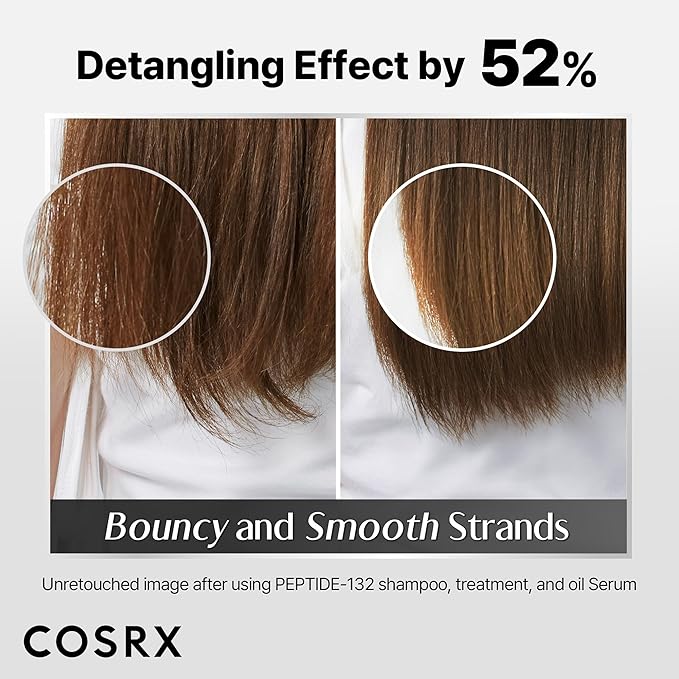 COSRX PEPTIDE 132 Hair Care Set - Bonding Shampoo, Treatment & Oil Serum, Bond Repair Treatment Hair Gift Set for Damaged, Dry Hair, Daily Scalp Treatment for Dandruff, Dry, Itchy or Flaky Scalp