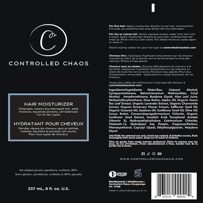 Controlled Chaos Hair Moisturizer for Curly Hair - Paraben & Sulfate Free, Moisturizes & Defines Extra Dry, Curly & Coarse Hair, Leave-in Hair Conditioner - 8 oz