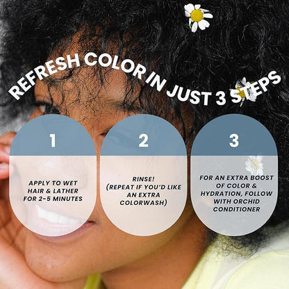 Hydrating Color Depositing Shampoo - Brightens & Tones Faded Semi Permanent Hair Dye, Prevents Fade, Extends Color Service (Orchid, 8.5 Fl Oz)
