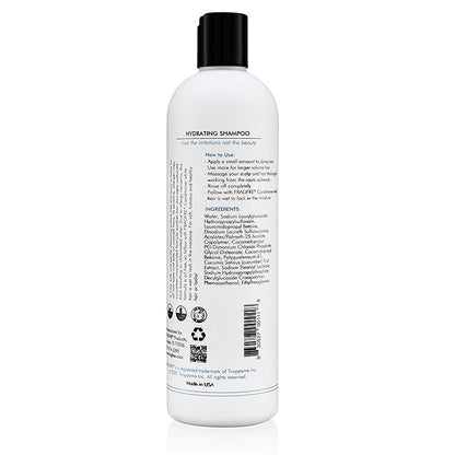 Hydrating Shampoo and Nourishing Conditioner 12 oz/ea (2-Pack Gift Set) - Sulfate Free, Gluten Free, Parabens Free, Color Safe, Hypoallergenic, Fragrance Free
