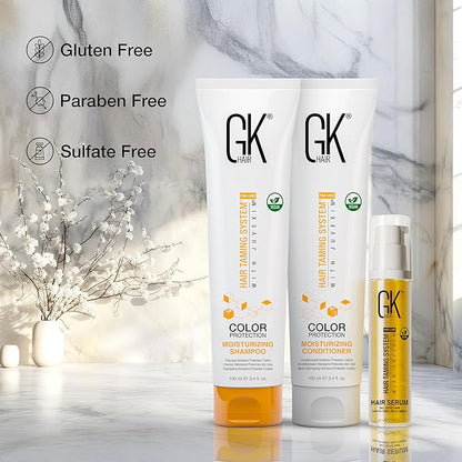 Sulphate Free Moisturizing Shampoo and Conditioner with Serum Set for Color Protection and After Keratin Treatment Nourishes Cleansing Dry to Normal Paraben-Free Men and Women - Salon Quality