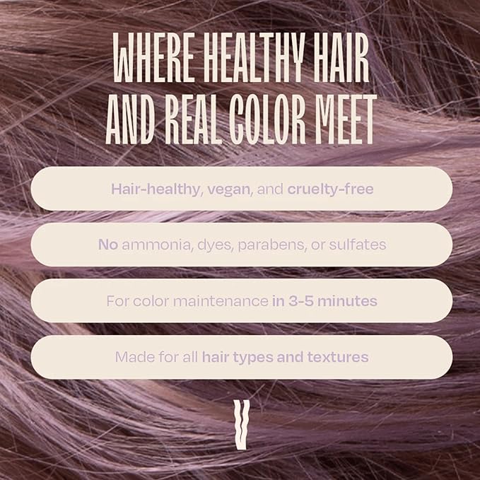 Overtone Color Depositing Semi-Permanent Hair Dye Conditioner - 8 oz For Natural & Color-Treated Hair, Moisturizing Shea Butter & Coconut Oil - Vegan & Cruelty-Free, Pastel Purple is now Lilac Lotus