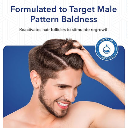 Men's Minoxidil Foam Hair-Regen Men’s 5% Minoxidil Foam 6-Month Supply for Hair Regrowth Minoxidil for Men
