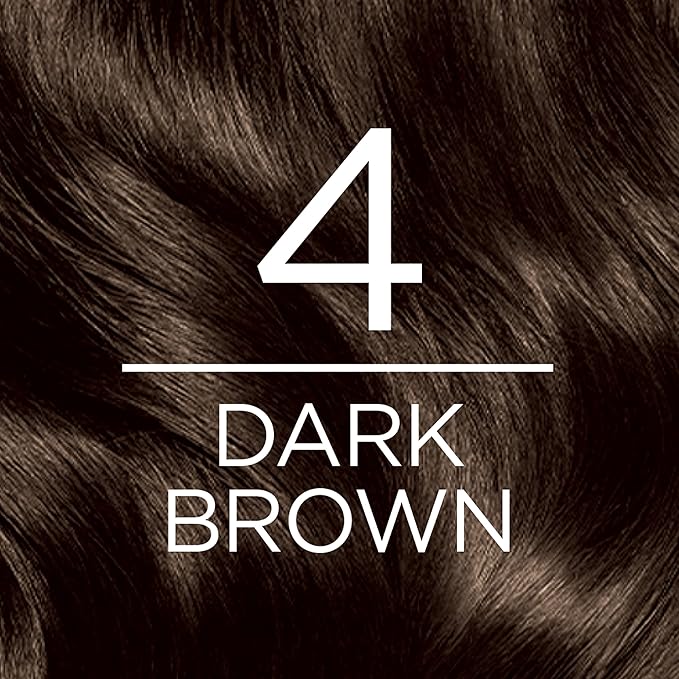 L'Oreal Paris Excellence Creme Permanent Hair Color, 4 Dark Brown, 100 percent Gray Coverage Hair Dye, Pack of 2