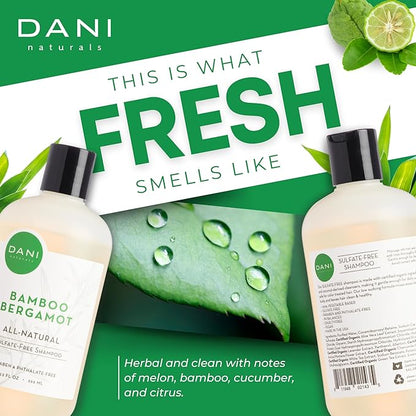 Naturals Shampoo - Bamboo Bergamot is a sulfate-free, vegan, and organic shampoo that deeply hydrates and nourishes dry and curly hair, leaving it soft, smooth, and manageable.