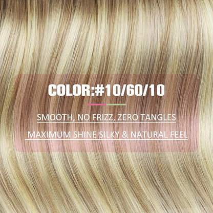 YoungSee Tape in Hair Extensions Real Human Hair Balayage Tape in Hair Extensions Golden Brown to Blonde Ombre Tape in Hair Extensions Human Hair 20In 20pcs 50g Natural Hair Extensions Human Hair