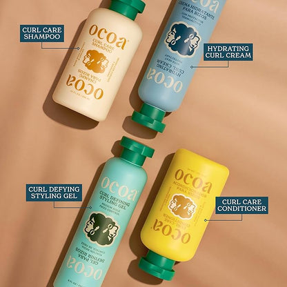 OCOA Beauty Curl Care Conditioner with Sunflower & Avocado Oil, Aloe, Moisturizes, Detangles, and Restores for Wavy, Curly, Dry & Damaged Hair, 8 fl oz