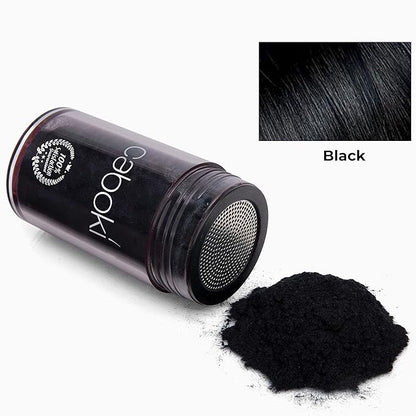 Caboki Hair Loss Concealer, All-Natural Hair Building Fiber. Make Thin Hair Look 10X Fuller Instantly. Eliminate the Appearance of Bald Spot and Thinning Hair (30G, 90-Day Supply). Black