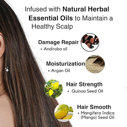 Moist Diane Keratin Hair Treatment for Damaged & Color Treated Hair Women & Men, Organic Hair Conditioner by Argan Oil & Mango Oil from Japan, Silicone & Sulfate Free 15.2 Fl Oz EXTRA DAMAGE REPAIR