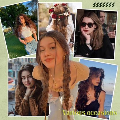 RUNATURE U Tip Hair Extensions Human Hair 22 Inch Straight U Tip Human Hair Extensions Balayage Dark Brown to Ash Brown with Dark Brown Pre Bonded Hair Extensions Remy Hair Silky 50g 50 Strands