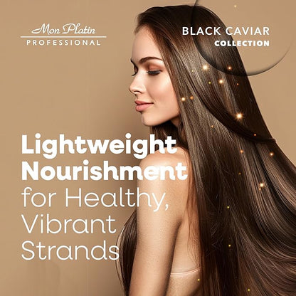 Mon Platin Hair Mask & Dream Hair Spray Bundle, Moisturizing Shampoo – Deep Conditioning Mask Formula for Dry and Damaged Hair, Heat Protection (Black Caviar Total Reviving Hair Conditioner)
