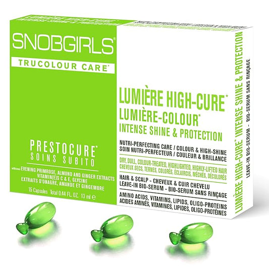 SNOBGIRLS LUMIERE COLOUR Leave-In Hair Oil for Perfect Colour & Shine for Dry, Dull, Colour Treated, Highlighted, Highly-Lifted Hair with Rosemary Oil, Biotin, Evening Primrose, Vitamins. Hair Gloss