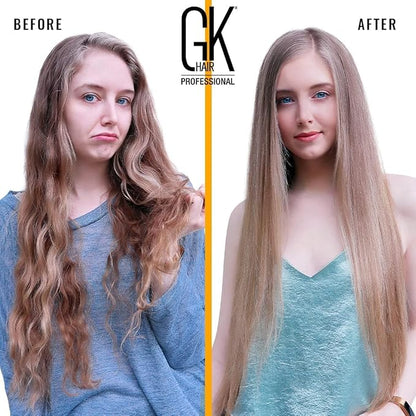 GK HAIR Global Keratin The Best Kit (33.8 Fl Oz/1000ml) Smoothing Keratin Hair Treatment Professional Brazilian Complex Blowout Straightening For Silky Smooth & Frizz Free Hair