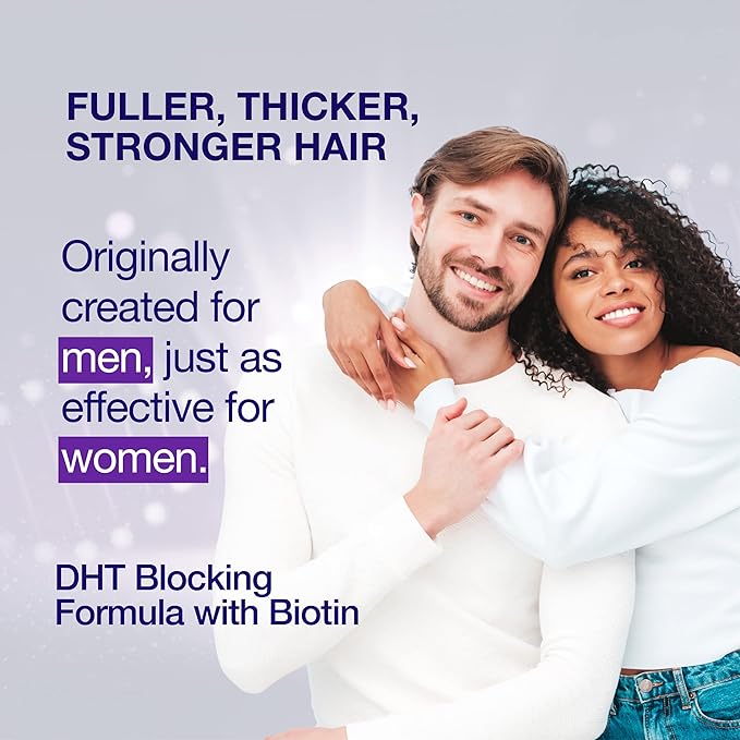Biotin Hair Growth Serum for Men, Women & All Hair Types - DHT Blocker, Anti-Thinning & Hair Loss Treatment - Thickening & Regrowth Serum - Made in USA - Guyology Labs