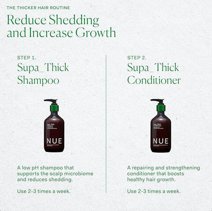 The Nue Co. SUPA THICK CONDITIONER, Supports Hair Growth and Scalp Health, Hydrating, For All Hair Types, Vegan, 8.45 fl oz