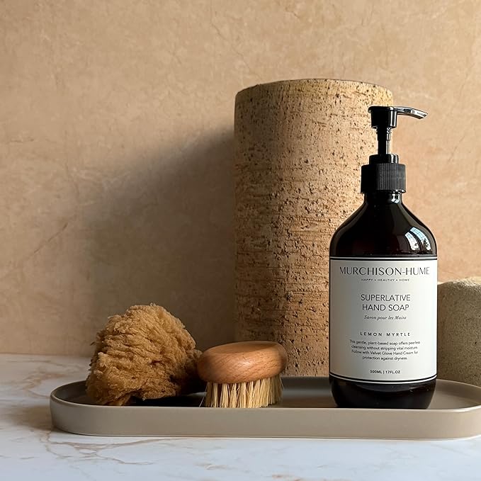 Murchison-Hume Luxury Vegan Hand Soap with Pump Dispenser, Moisturizing Hand Wash, SLS, Paraben & Cruelty-Free, 17oz - Pack of 2 (Lemon Myrtle)