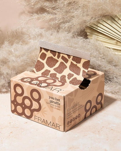 Framar Giraffe Hair Foils For Highlighting - Pop Up Hair Foil, Aluminum Foil Sheets, Salon Foils For Hair Stylist, Hair Dye Supplies, Non Slip 500 Pop Up Sheets