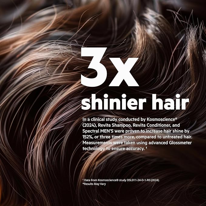 DS Labs Revita Shampoo and Conditioner – High-Performance Hair Density Shampoo & Conditioner, Volumizing & Thickening, Fuller, Healthier-Looking Hair, Sulfate & Silicone Free, For Men & Women, 205mL