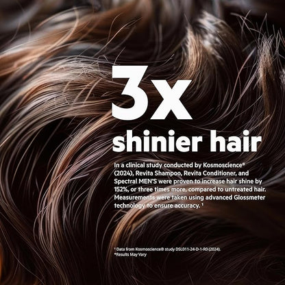DS Labs Revita Shampoo and Conditioner – High-Performance Hair Density Shampoo & Conditioner, Volumizing & Thickening, Fuller, Healthier-Looking Hair, Sulfate & Silicone Free, For Men & Women, 205mL