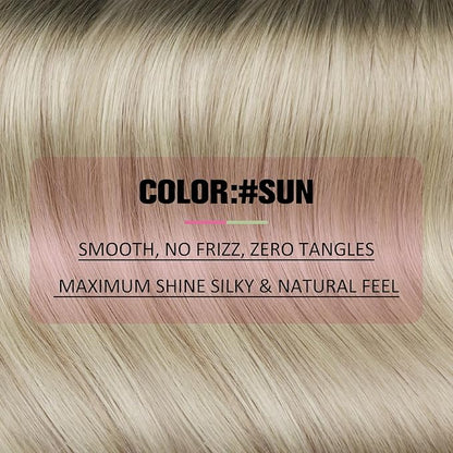 YoungSee Tape on Hair Extensions Balayage Ash Blonde Ombre Platinum Blonde Tape in Hair Extensions Real Human Hair Balayage Tape Real Hair Extensions Balayage Tape in Hair Extensions 18In 50g 20pcs