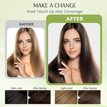 Brown Hair Dye Shampoo 3 in 1, 100% Gray Reducing, Instant Hair Color for Gray Hair Coverage, Natural Shampoo Hair Dye for Women Men Dark Coffee, Easy To Use & Lasts 3-4 Weeks & All Hair Types, 500 ml
