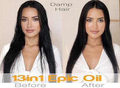 13in1 Epic Hair Oil with Argan Oil & Coconut Oil - For all hair types - Vegan, sulfate free, paraben free